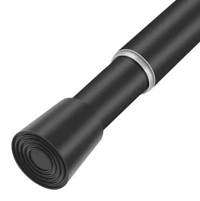 Immagine prodotto di Tenda da doccia regolabile, nera, da 71 a 132 cm, antiscivolo, per bagno