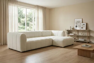 Produktbild von Moderner Ecksofa Imola Cremeweiß – Komfort und Zeitlose Eleganz