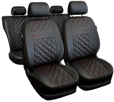 Produktbild von Auto Sitzbezüge PERFECT LINE Rot – Universal Schonbezüge Set