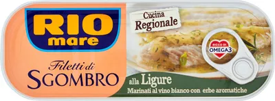 Zdjęcie produktu dla Filety z makreli Sgombro alla Ligure 120g - Rio Mare