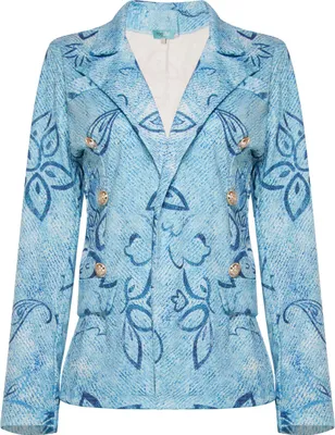 Produktbild von Blazer der Serie Blue-B in Blau, modern geschnitten und leicht tailliert
