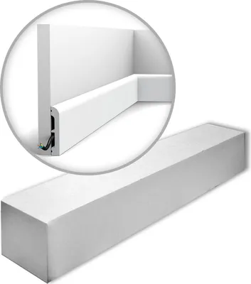 Produktbild von Orac Decor SX183-RAL9003-box AXXENT Sockelleisten 1 Karton 34 Wandleisten | 68 m