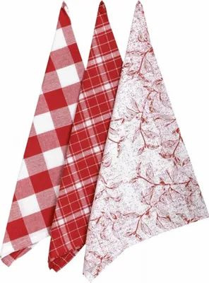 Obrázok produktu pre Leaf červené utierky 45x70 cm 3 ks