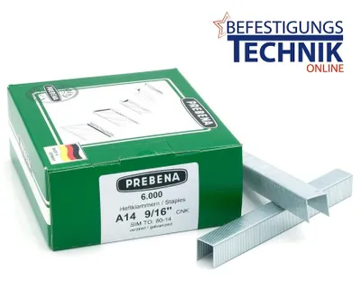 Produktbild von Prebena Klammern A14CNK A 80/14mm verzinkt für 1XR-A16 1GP-A16 KL-01 6M