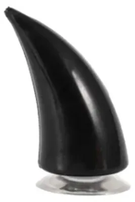 Imagen del producto de Casco de motocicleta con adornos de cuernos de diablo, con ventosa de goma, diseño único y universal para decorar cascos