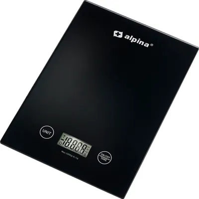 Produktbild von Küchenwaage digital Präzision schwarz - Küchenzubehör 5 kg