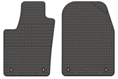 Image de Tapis avant en caoutchouc pour Jeep Grand Cherokee WK2 2010-2018 – 2 pièces, noirs, sur mesure
