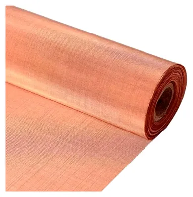 Produktbild von Kupfergewebe 100 Mesh (0,1 mm Drahtgröße) x 200 mm CU-OF CW008A Gitterfilterdraht 1 Meter