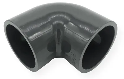 Produktbild von Winkel 90° I Ø 50 mm | Klebemuffen | PN16 | Grau | SAFE