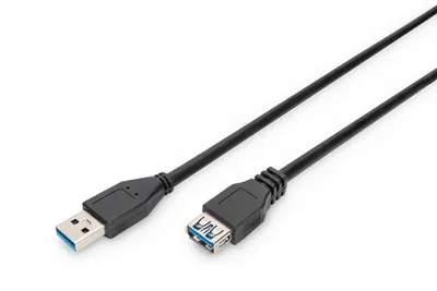 Zdjęcie produktu dla DIGITUS USB 3.0 Verlngerungskabel Typ A -A St/Bu  3.0m,  sw