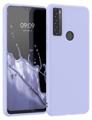 Produktbild von kwmobile Handyhülle für TCL 20 SE Hülle - TPU Case - Kabelloses Laden - Schutzhülle Cover in Pastell Lavendel