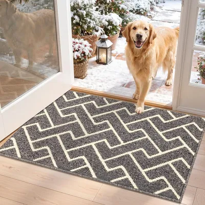 Zdjęcie produktu dla Wycieraczka przy drzwi - Antypoślizgowa - Nadaje się do prania w pralce - 60 x 90 cm - Z mikrofibry - Do przedpokoju i korytarza