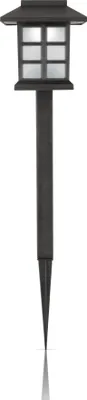 Produktbild von LED Solar Gartenleuchte für Außen, wetterfest IP44 spritzwassergeschützt, 38 cm Stecklampe mit Erdspieß, Beleuchtung für Terrasse