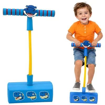 Obrázek produktu pro WOOPIE Pěnový skákací pogo pro děti, modrý dinosaurus
