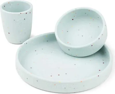 Zdjęcie produktu dla Done by Deer Confetti Geschirrset - niebieski