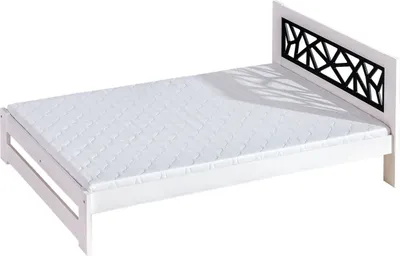 Produktbild von Einzelbett / Gästebett Gurami inkl. Lattenrost, Farbe: Weiß / Schwarz - 90 x 200 cm (B x L)