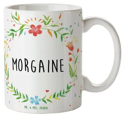 Produktbild von Mr. & Mrs. Panda Kaffeetasse Morgaine - Geschenk, Trinkbecher, Becher, schöne tasse, Kaffeebecher