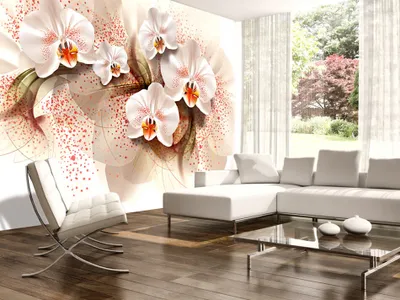 Produktbild von Vlies Fototapete 400x280 cm Tapeten Wandtapete XXL Blumen Orchidee Abstrakt b-A-0168-a-a