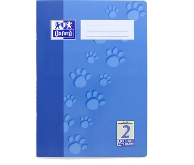 Produktbild von Oxford Junior Schulheft "Tatzen" DIN A4 Lineatur 2 16 Blatt (1 Stück)