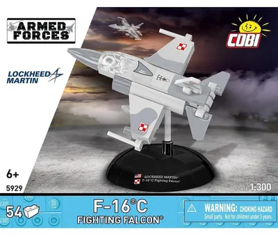 Productafbeelding van F-16C Fighting Falcon model, schaal 1:300 – Bouwsteentjes, miniatuur