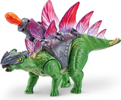 Obrázok produktu pre ZURU Dinowars Stegosaurus Robot Bojový dinosaurus Zvuk Svetlo Pohybová zbraň
