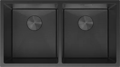 Produktbild von Mexen Binox Edelstahl-Spüle 2-Kammer 800 x 450 mm, schwarz HC - 6421802000-70HC