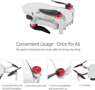 Immagine prodotto di Copertura motore per DJI Mavic Mini - verde, 4 pezzi, senza tessuto, impermeabile, resistente ai graffi