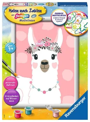 Image de Ravensburger 28514 Ravensburger Malen-nach-Zahlen No Drama Lama