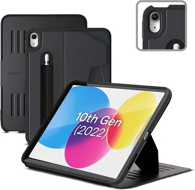 Produktbild von Zugu Case Hülle iPad (10th gen/A16) – Verstellbarer Magnetständer mit 8 Winkeln – Sichere Magnetmontage auf jeder Metalloberfläche – Automatisches Schlafen/Wachen mit schützender magnetischer Abdeckung
