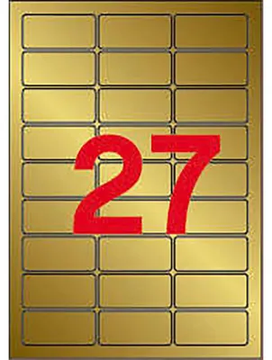 Immagine prodotto di etichette agipa 63,5 x 29,6 mm oro