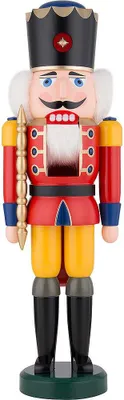 Immagine prodotto di Schiaccianoci Seiffen King figura in legno altezza 60 cm, colore:rosso