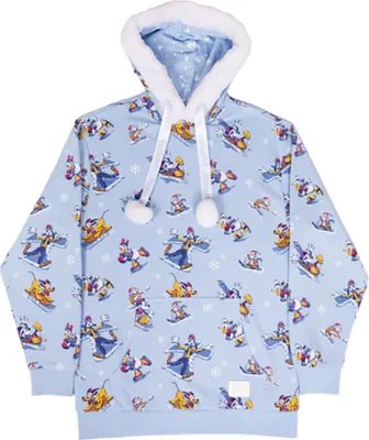 Produktbild von Loungefly Friends Mickey & Kapuzenpullover Blau S Blau S