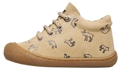 Immagine prodotto di Scarpe da passeggio per bambini, in pelle scamosciata beige, taglia 28