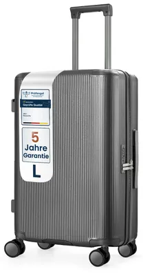 Produktbild von 4FLY Hartschalen-Reisekoffer 68 cm (67L) aus Polycarbonat – mit TSA-Schloss, 4 Spinner-Doppelrollen und Aluminium-Teleskopgriff, Aufgabegepäck
