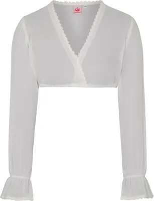 Produktbild von Filomena Dirndlbluse | Langarm-Bluse aus Spitze, Größe:40, Farbe:Offweiß
