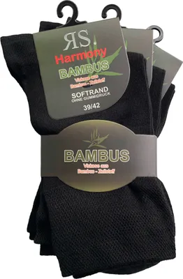 Produktbild von RS Harmony Socken "Bambus" 3er-Pack schwarz