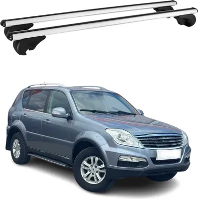 Produktbild von Dachträger Grundtäger für SsangYong Rexton 2012-2025 75kg Aluminium Silber 2 tlg