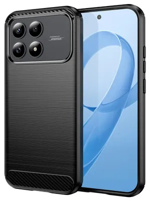 Produktbild von Techsuit – Carbon Silicone Silikonhülle für Xiaomi Poco F8 Pro – schwarz