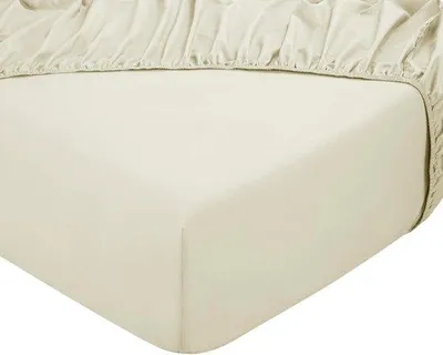 Productafbeelding van Fitted sheet 140x200 cm - 100% natuurlijk katoen - zacht & ademend - perfect voor een goede nachtrust