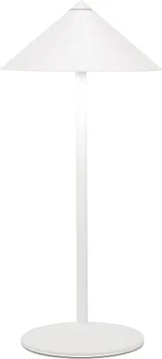 Produktbild von Zafferano Wiederaufladbare LED-Tischleuchte Pina L Schreibtisch - 6 W, IP65, Touch-Dimmer, Magnetkopf, modernes Design für drinnen und draußen - Weiß