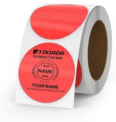 Zdjęcie produktu dla Etykiety termiczne okrągłe samoprzylepne 38 mm wodoodporne 500 szt.