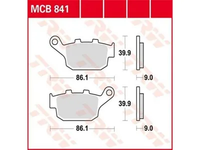 Obrázok produktu pre TRW Plaquette de frein Trw Organ. Mcb 841