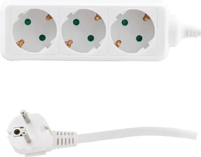 Produktbild von REV 512342555, 3 AC-Ausgänge, 250 V, 16 A, 3500 W, Weiß, 1,4 m