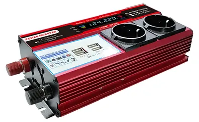 Obrázok produktu pre Solárny menič, vysokoúčinný sinusový menič pre domácnosť, auto, karavan, s LCD displejom, 650 W