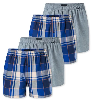 Produktbild von Schiesser Herren Boxer Boxershorts 4-Pack grau-meliert,sortiert2 - Größe 9