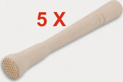 Produktbild von 5 Stück = Cocktail-Stößel aus Holz 22 cm