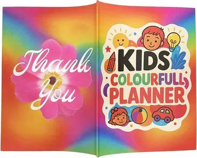 Produktbild von Famanu Tagesagenda Kinder - Bunte Organizer - Schule und Zuhause - Interaktive Gestaltung - 28,5 x 21 cm