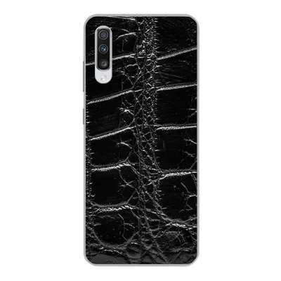 Produktbild von MuchoWow® Handyhülle Schutzhülle Hülle für Samsung Galaxy A70 Tiermuster - Krokodile - Leder Silikon Softcase Handy Hülle - Schutzhaube