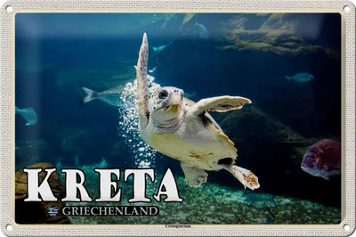 Produktbild von Blechschild Reise 30x20cm Kreta Griechenland Cretaaquarium