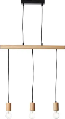 Produktbild von BRILLIANT Pendelleuchte, 3-flammig Jenji schwarz IP20 E27 40 Watt dimmbar g. f. Normallampe